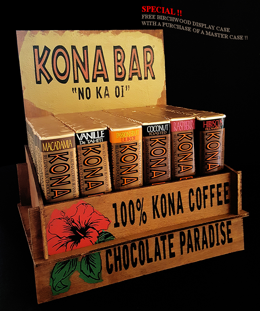 Kona Bar Birchwood Display case